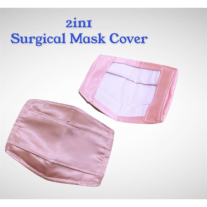 Fawn’G Handmade - 2in1 Mask Cover Bahan Satin / Sarung Masker Medis Bahan Satin / Masker Pesta