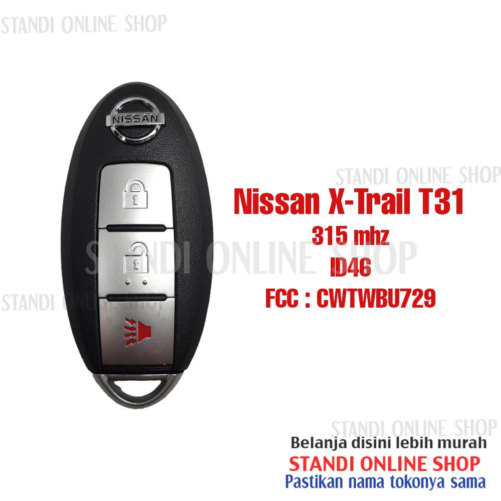 Remote Set Kunci Smart Key Lengkap Nissan XTrail X-Trail T31 Murah