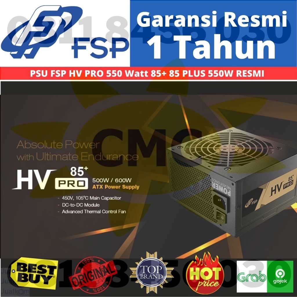 PSU FSP HEXA HV PRO 550 Watt 85+ 85 PLUS 550W RESMI