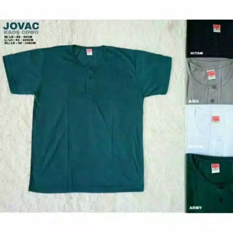 kaos dalam oblong pria kaos oblong pria kaos dalam pria Kaos Oblong Kancing Pria Merek Jovac