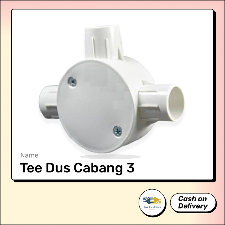 Cabang Kabel Tee Dus Cabang 3 T-dos 20 mm