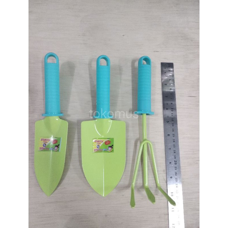 Garden Tools 3 Pcs/Alat Kebun Sekop Mini Garpu Set 3 Pcs Stamvick