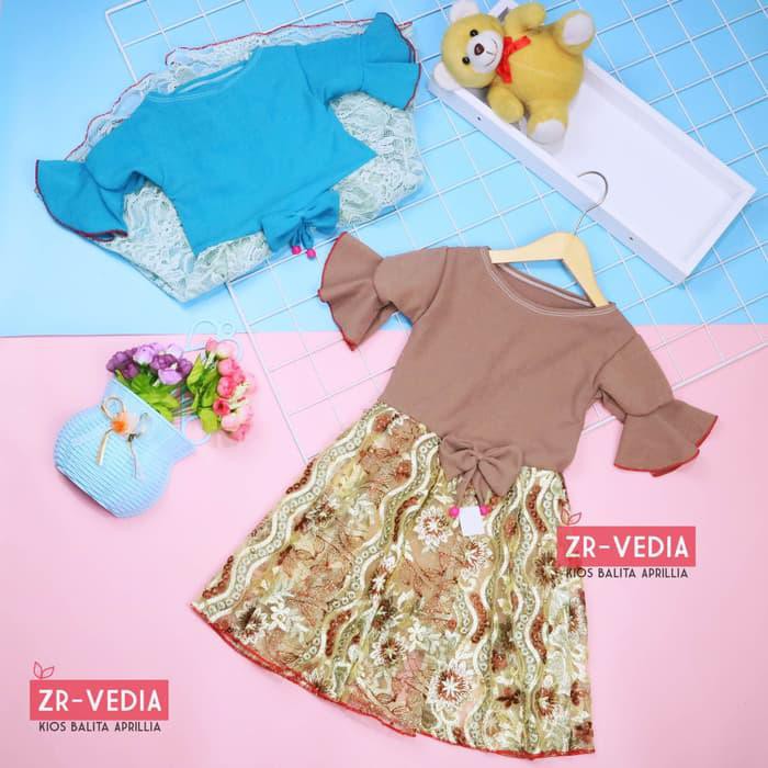 DRESS BROKAT LAURA UK 3-4 TAHUN / DRES BAJU ANAK PEREMPUAN BRUKAT GAUN