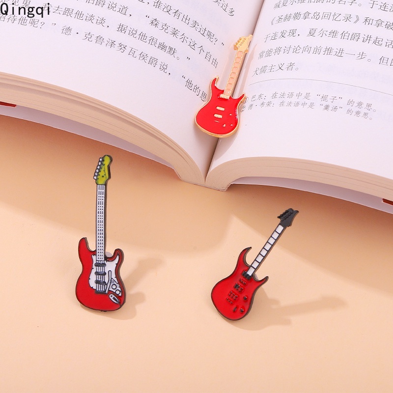 Rock Bros Pin Enamel Desain Kartun Band Musik Gitar Bass Untuk Hadiah