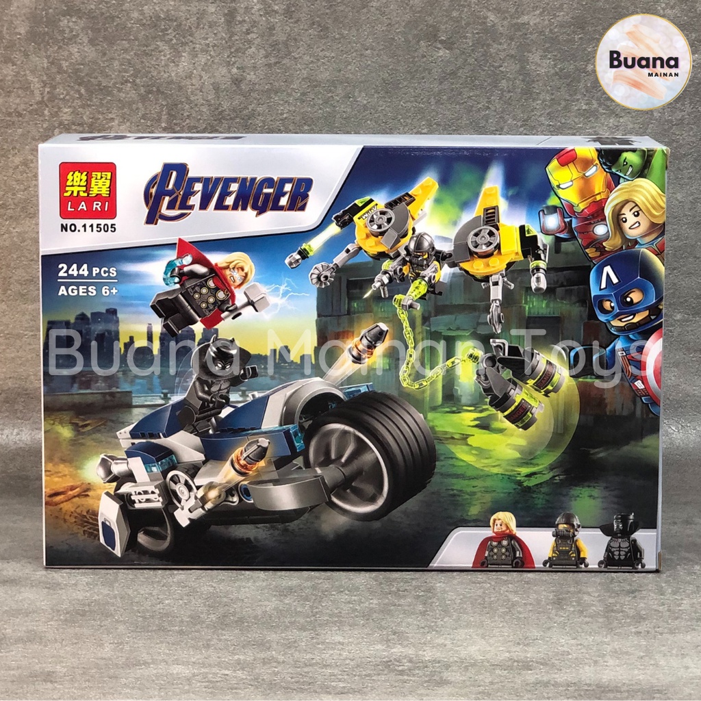 BRICK REVENGER SUPER HEROES WAR BRICKS AVENGER MAINAN EDUKASI ANAK COWO CEWE PERANG MARVEL 11505