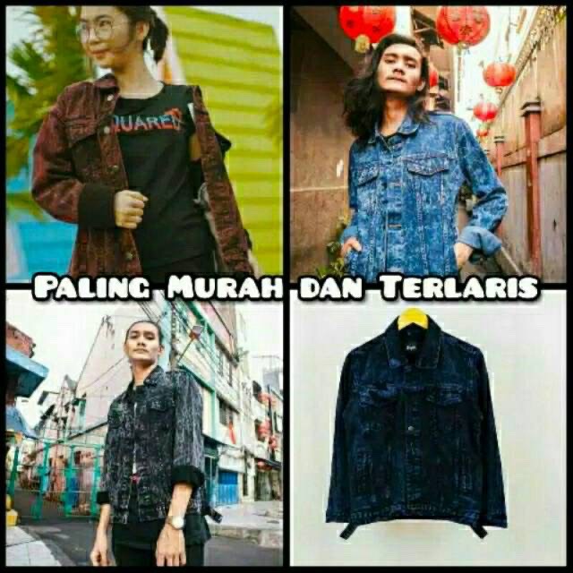 CUCI GUDANG!!! JAKET JEANS SANDWASH HITAM