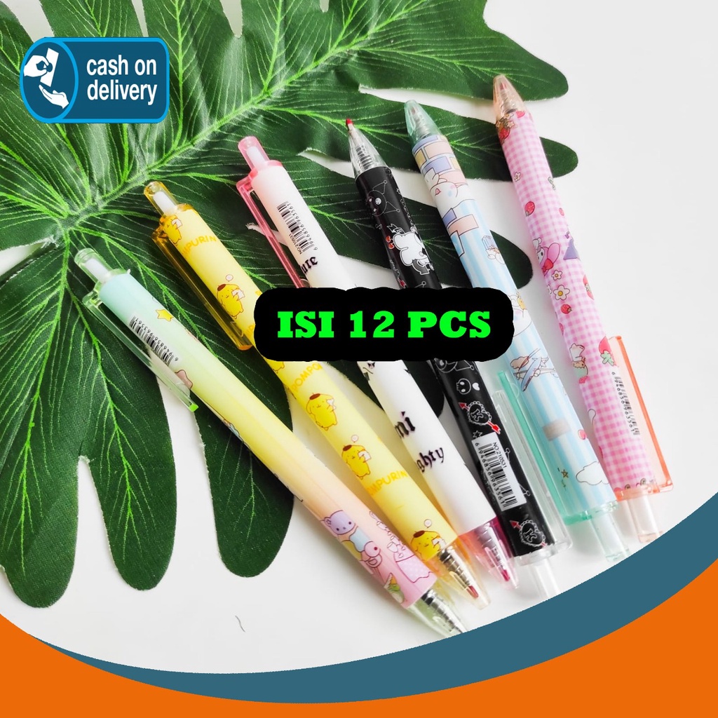 

SELUSIN PULPEN CETEK SANRIO ISI 12 PCS MELODY LITTLE STARS PURIN HELLO KITTY KUROMI ALAT TULIS BOLPOIN UNIK IMUT MURAH PEN GEL KARAKTER LUCU MURAH PENA