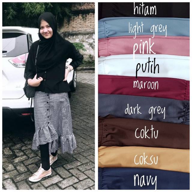 Legging wudhu fashion wanita muslimah size standart