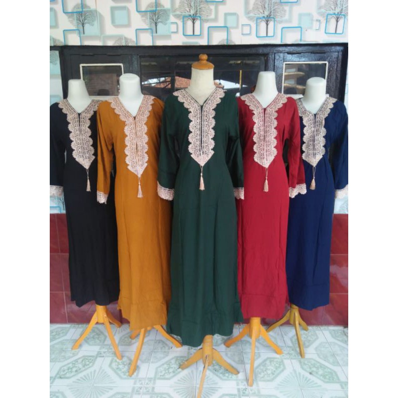 Gamis Renda Busui Dewasa