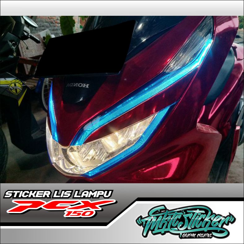 STICKER ALIS LAMPU DEPAN HONDA PCX 150