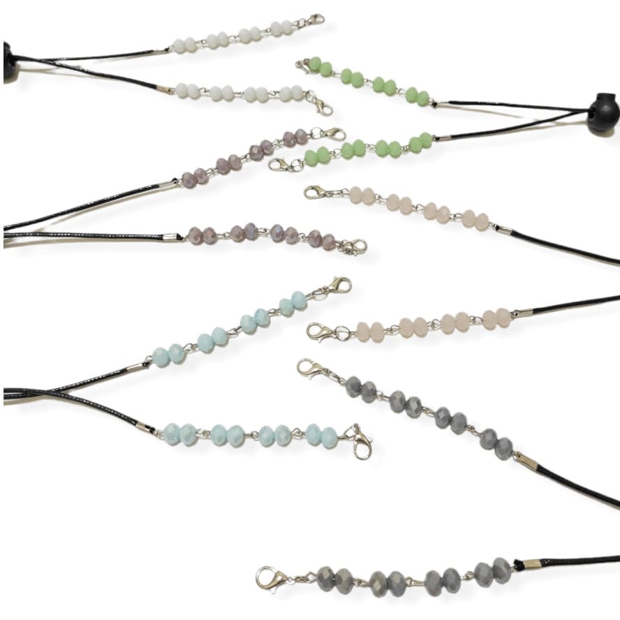 2in1 Strap Mask + Konektor Masker Hijab Free Stopper Chelsea Crystal Diamond Gantungan Masker