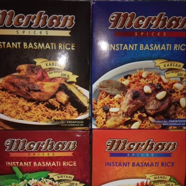 

Merhan Nasi Beras Basmati mix bumbu biryani briyani - kebuli kabuli - mandi mandhi - kabsah