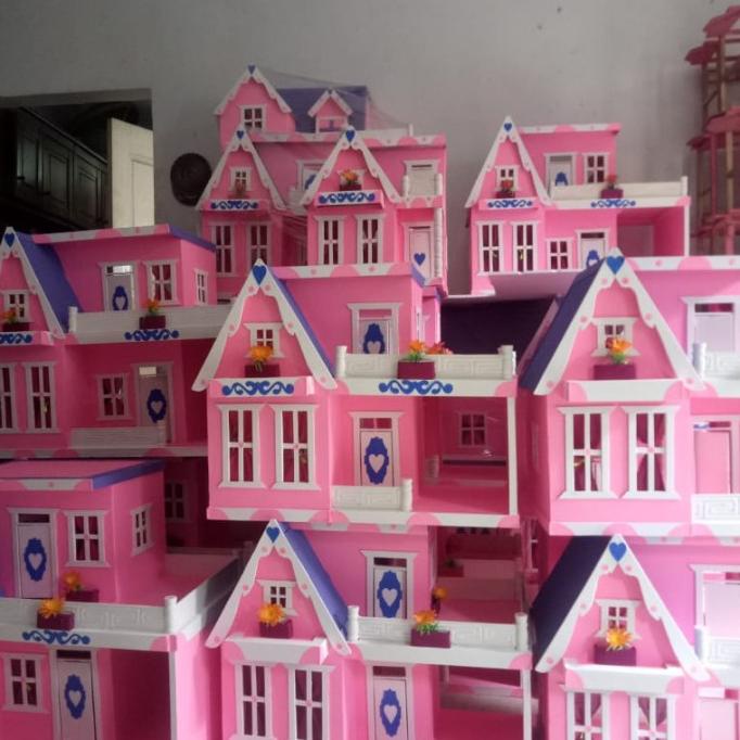 Rumah Boneka Barbie Besar V2 + Garasi