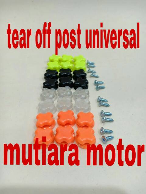 Tear off dan tear off post untuk helm kyt rc-7 atau r10 atau k2 rider( murah)