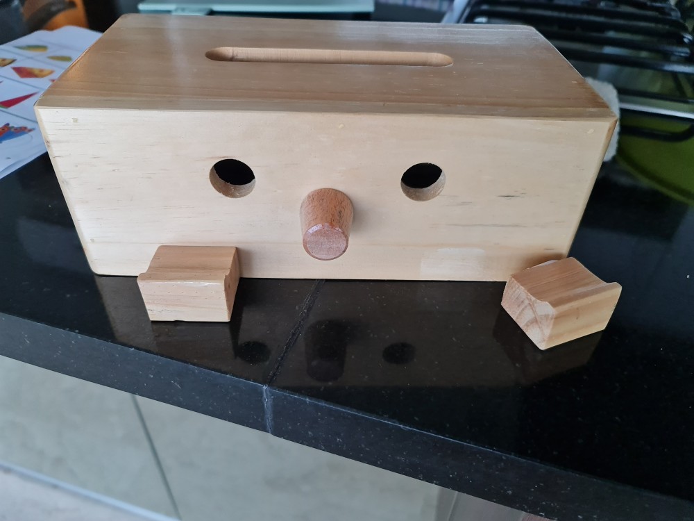 Kotak Tissue Kayu Pinokio - Tempat Tisu Kayu - Box Tissue Unik