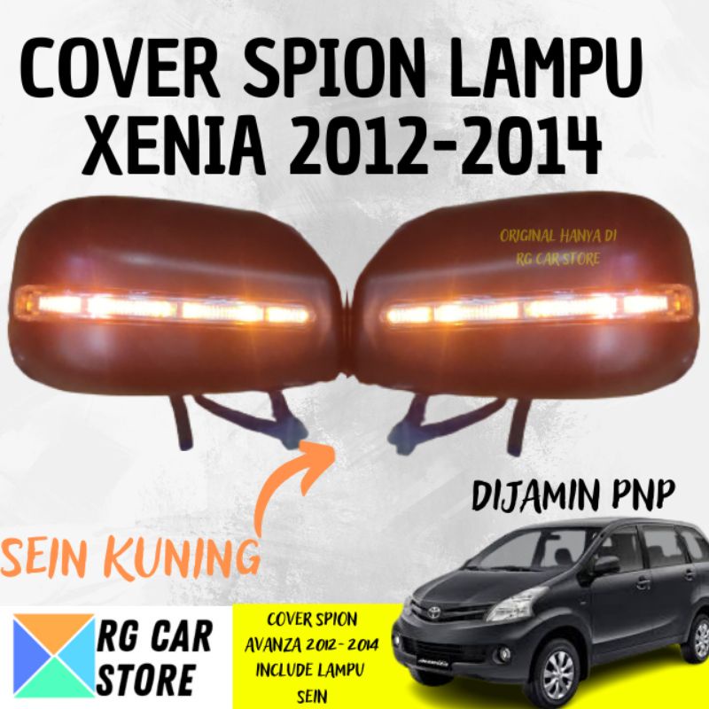 COVER SPION CARBON XENIA 2012-2014 INCLUDE LAMPU SEIN DIJAMIN PNP BERKUALITAS