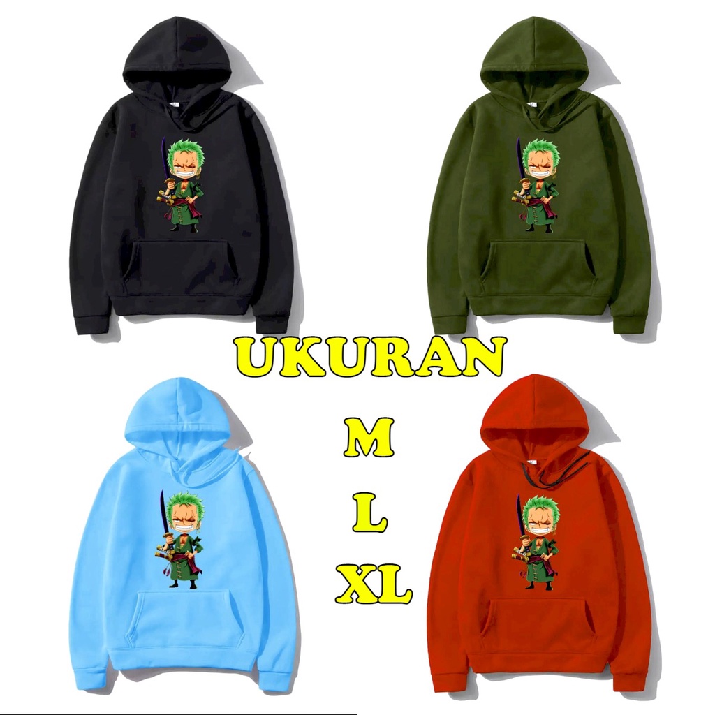 Asgard777 - Hoodie ZORRO ONE PIECE WARNA B / Hoodie / Hoodie pria / hodie / sweater / sweater pria / sweater polos / hoodie cewek