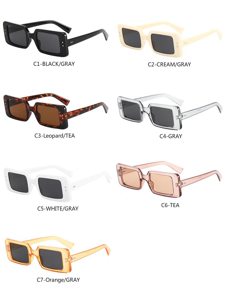 2021 new square ins trend European and American fashion small frame men's and women's sunglasses