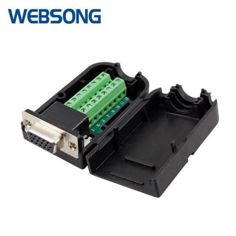 Connector PCB Terminal VGA Female Websong