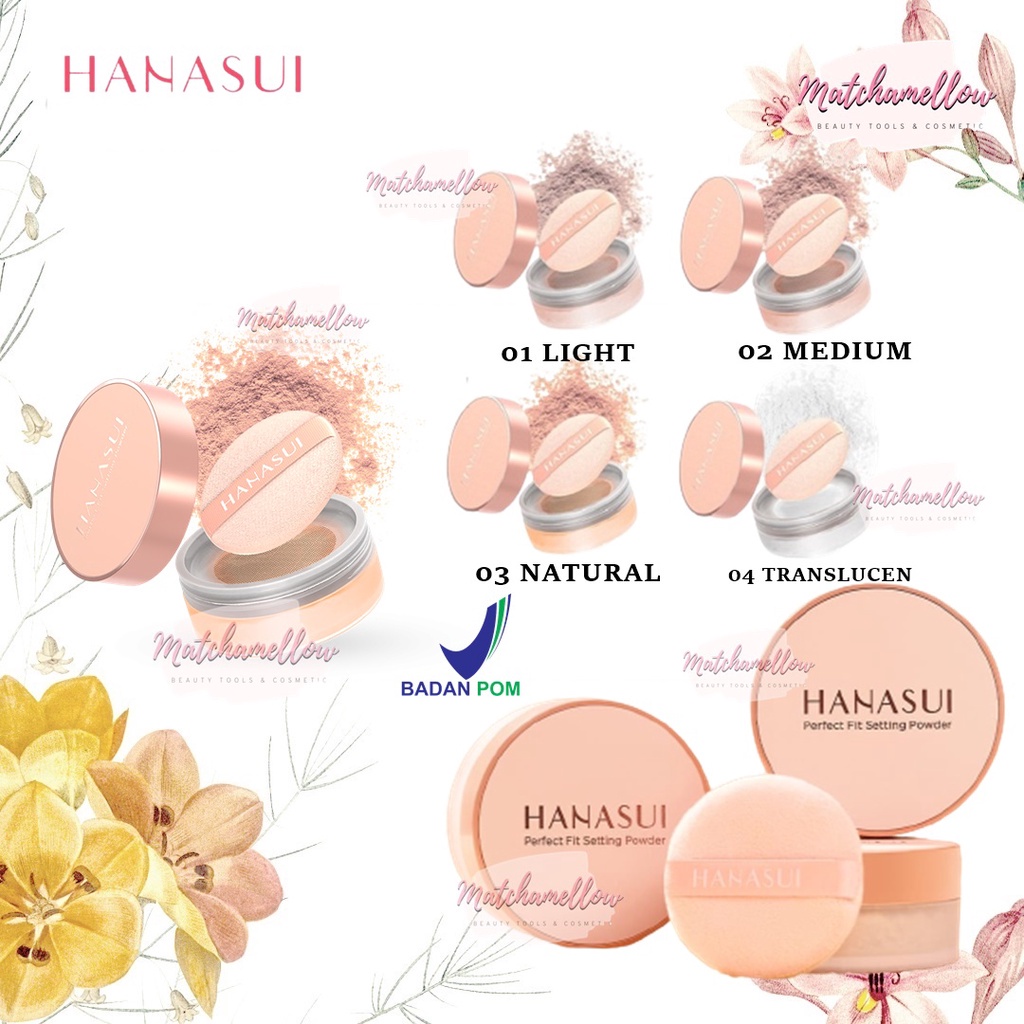 ❄️MATCHA❄️ HANASUI PERFECT FIT SETTING POWDER - BEDAK TABUR MATTE POWDER ORIGINAL