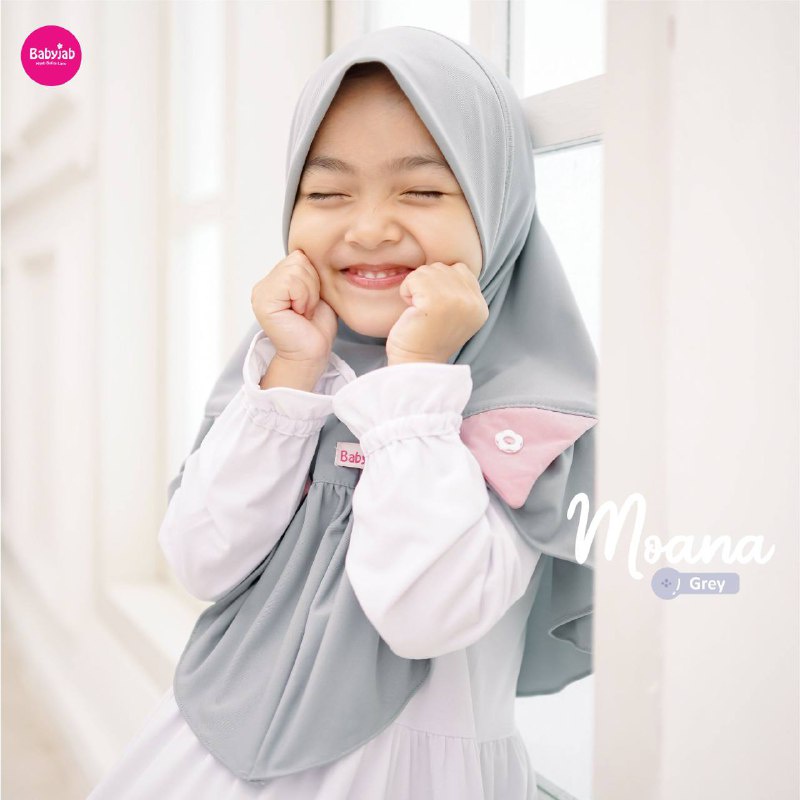 Babyjab Moana Hijab Anak Lucu Perempuan - Baby Jab Jilbab Cewek Usia 1 2 3 4 5 6 7 Tahun