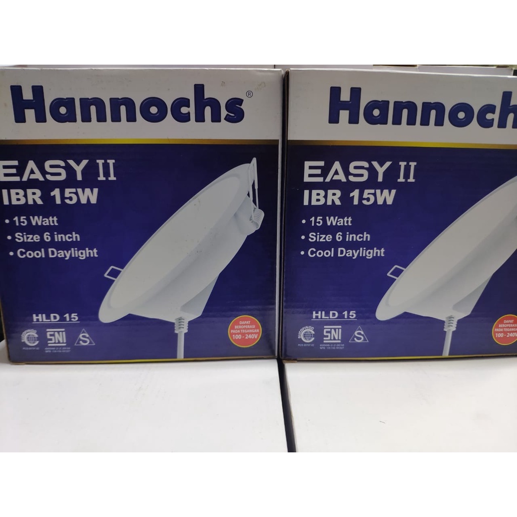 Lampu Downlight LED Hannochs Easy II Bulat 15W Putih