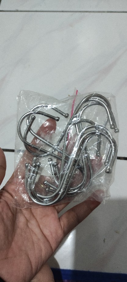 Gantungan Serbaguna Bentuk S Di Lemari, Dapur, Kamar Mandi, Dsb