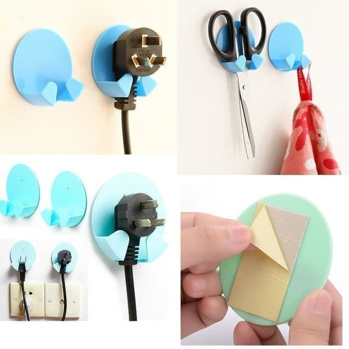 GENUINE pcs 1 holder Gantungan Kabel Colokan Listrik Pelindung Kabel