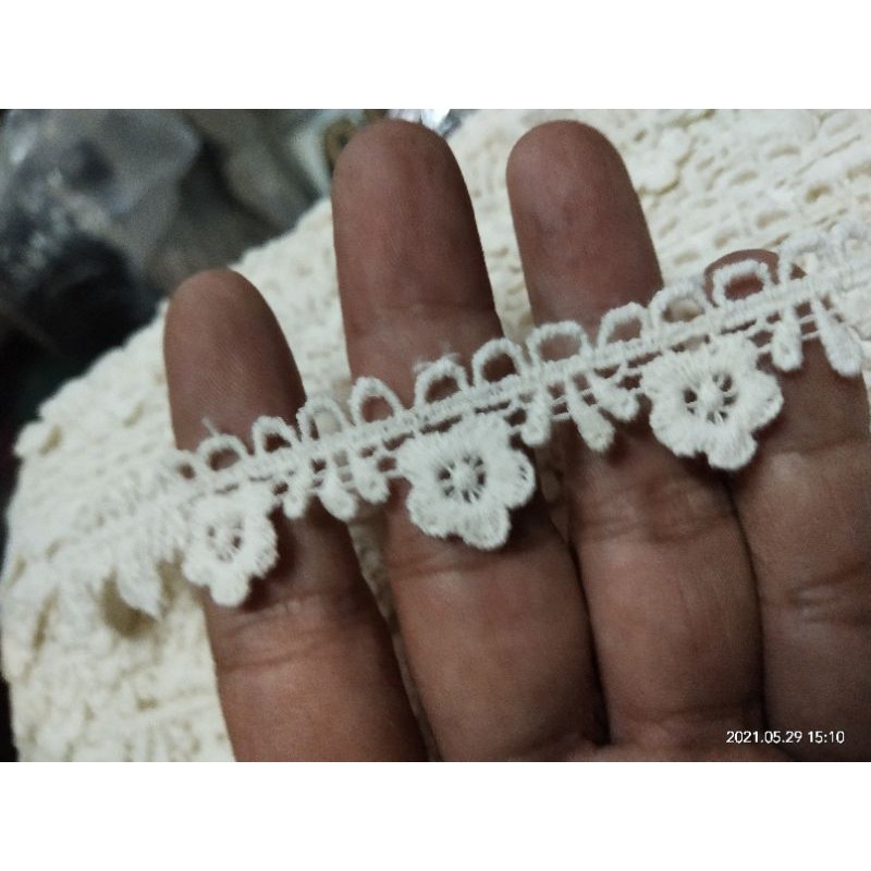 renda katun bordir harga murah renda katun kecil renda baju