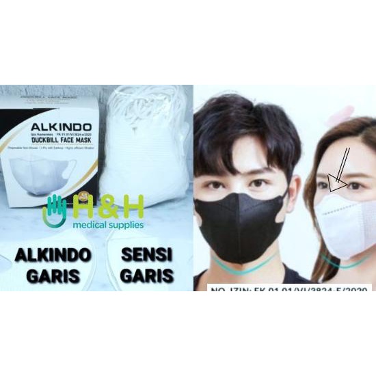 Masker Duckbill Alkindo / Masker Duckbill 3ply / Masker Alkindo