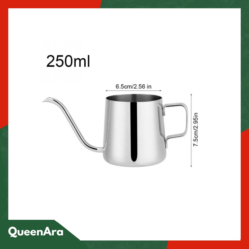 One Two Cups Teko Pitcher Kopi Teh Teapot Drip Kettle Cup - AA004