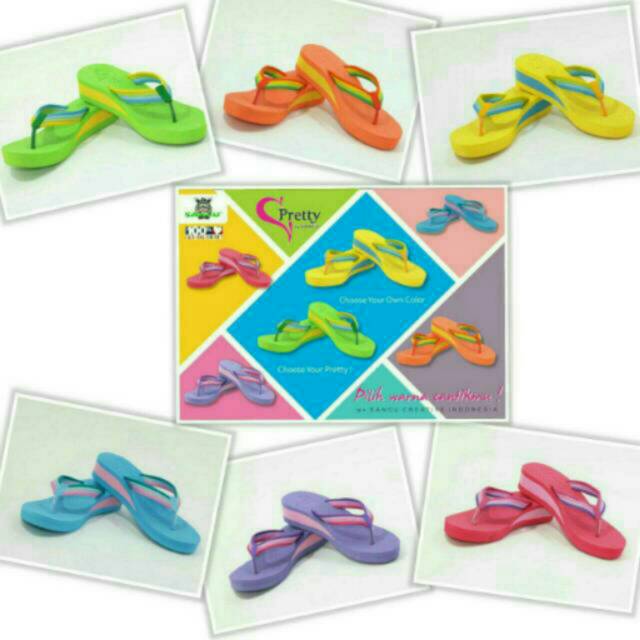 SANDAL WEDGES PRETTY / SANDAL WANITA PRETTY SANCU