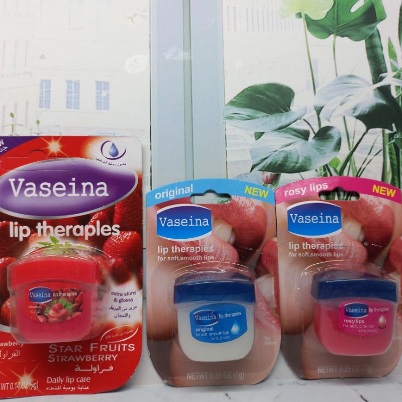 Vaseina Lip Therapy 3 Varian | Lembutkan Dan Lembabkan Bibirmu