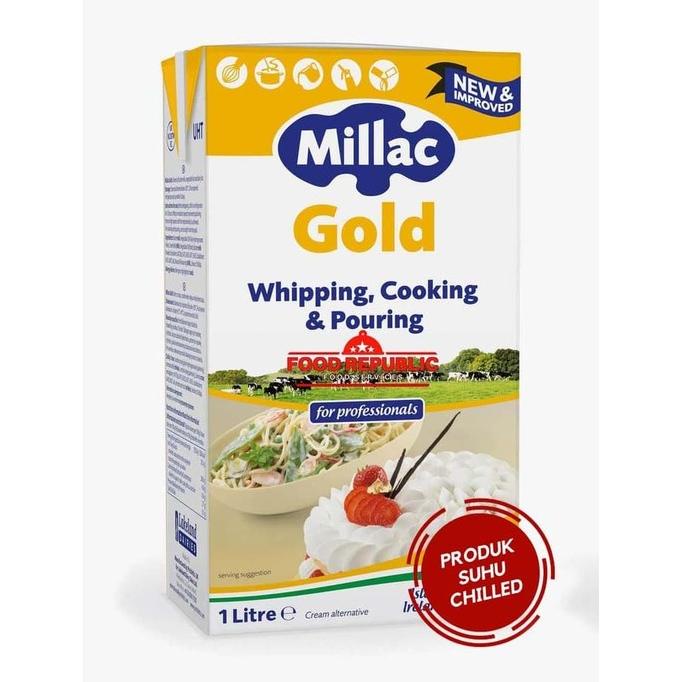 

(BISA COD) MILLAC GOLD WHIP / WHIPPING CREAM 1 KG HALAL IMPORT NON DAIRY PREMIUM