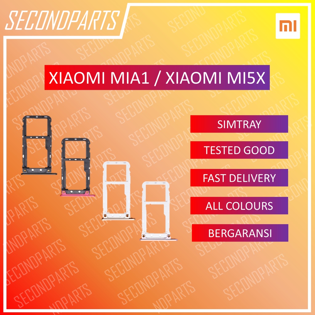 SIM TRAY SLOT SIM LOCK TEMPAT KARTU XIAOMI MIA1 / MI5X / MI A1 ORIGINAL