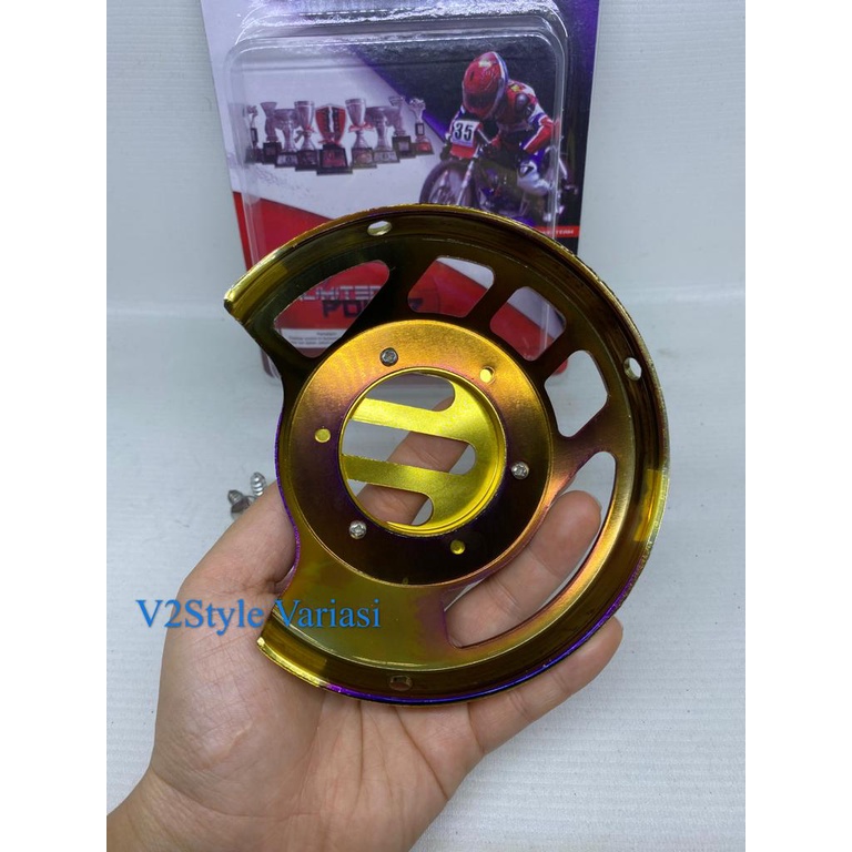 Cover Kipas Twotone CNC Honda Beat Scoopy Vario PNP FREE BAUT Boshing Gold Biru Merk JFK Original