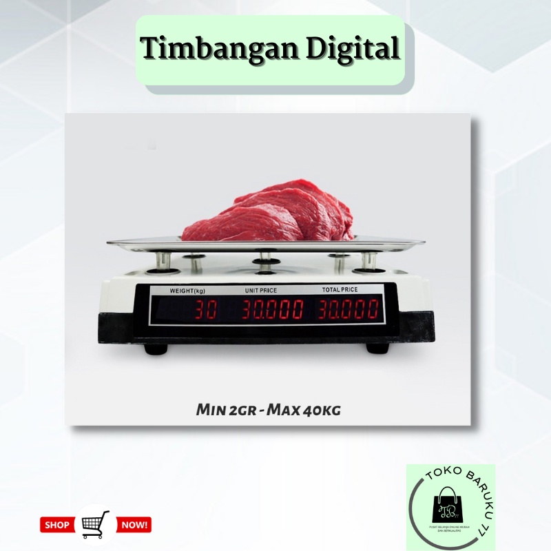 (KEYA) Timbangan Buah 40kg/Timbangan Serbaguna/Digital Computing Scale _40 KG_