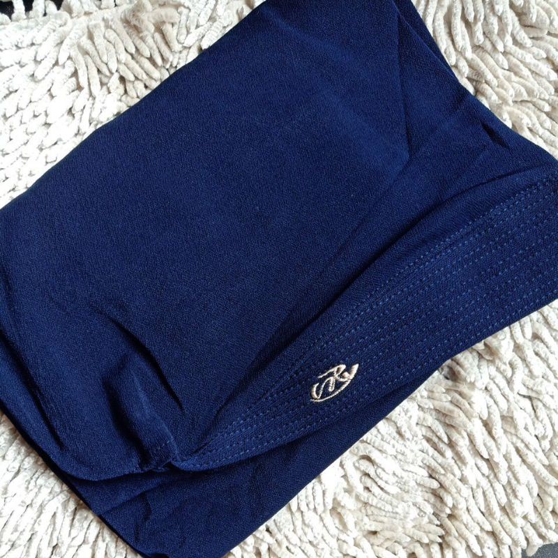 069 JUMBO SYAR'I ORI AREY HIJAB | JILBAB INSTAN KERUDUNG ORIGINAL-Navy