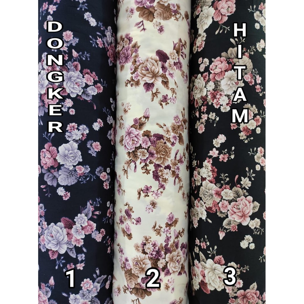 bahan kain valentine kembang