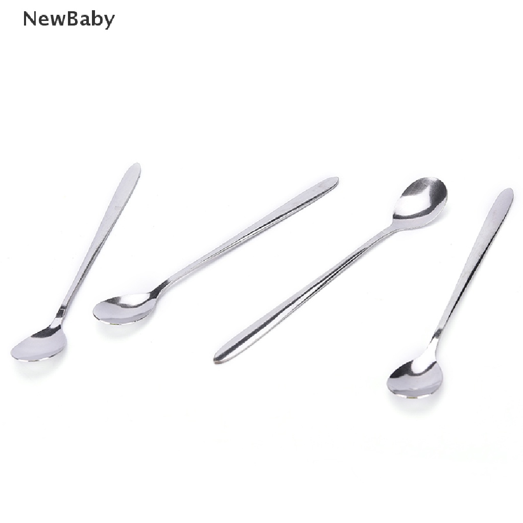 Sendok Tehkopies Krim Gagang Panjang 16cm Bahan Stainless Steel Untuk Bayi