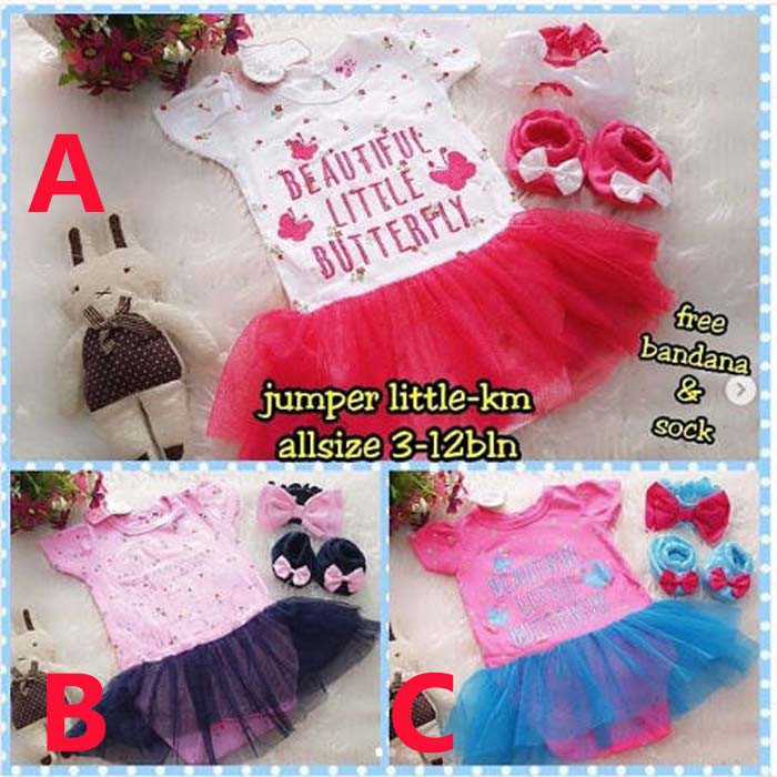 Baju Bayi Perempuan Jumper Tutu Bayi Beautiful