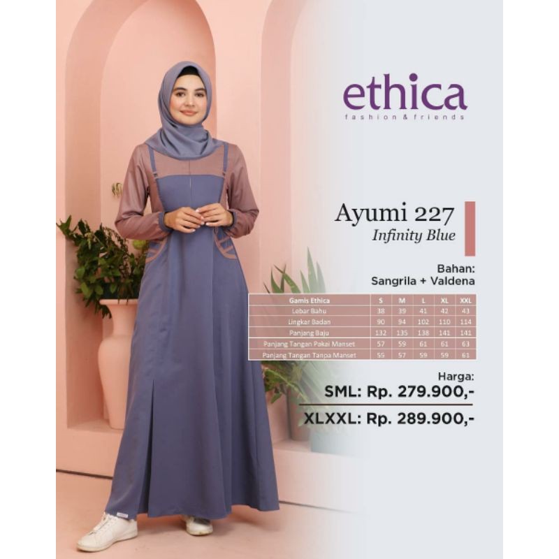 Gamis Ethica Ayumi 227 Infinity Blue