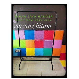 gawang baju putih dan hitam uk 1 m