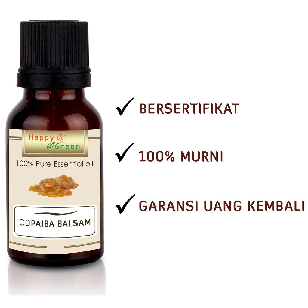 Happy Green Copaiba Balsam Essential Oil - Minyak Copaiba Balsam