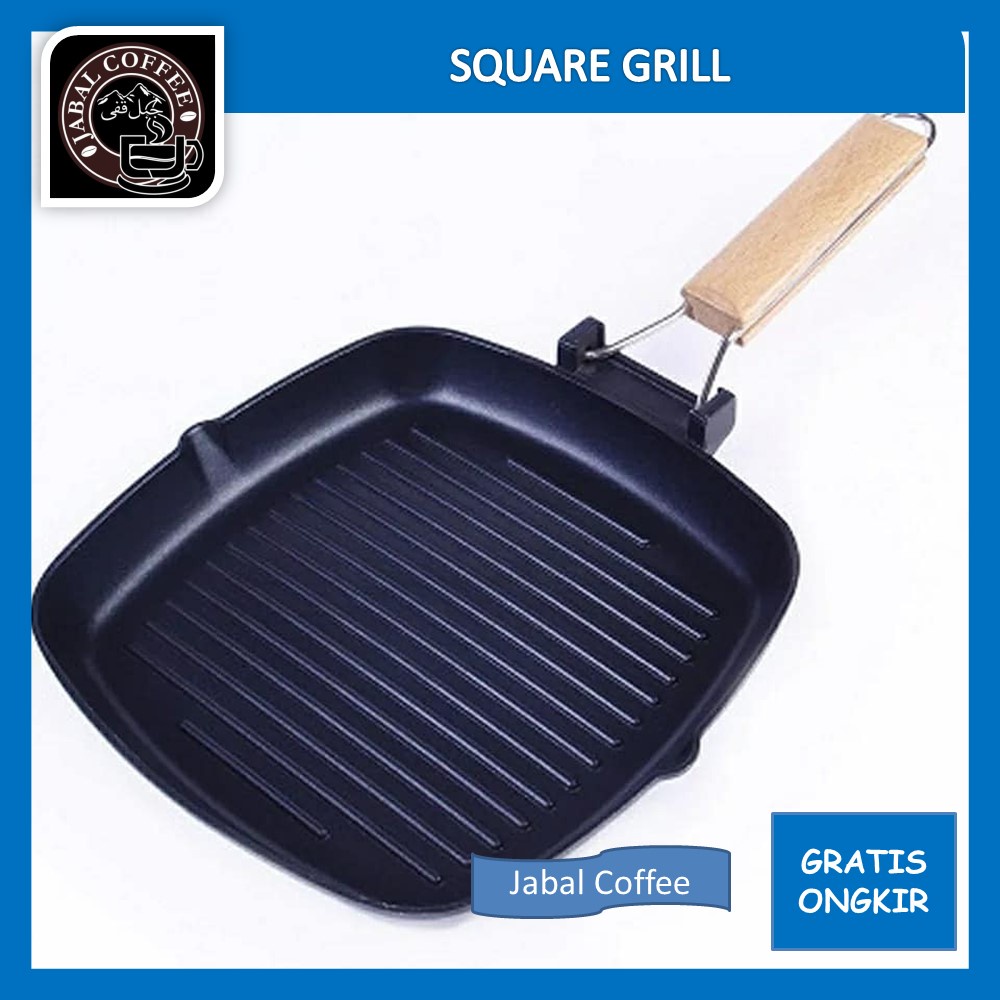Panci Square Ukuran 24 Cm / Square Grill Pan Kotak / Panci Panggang
