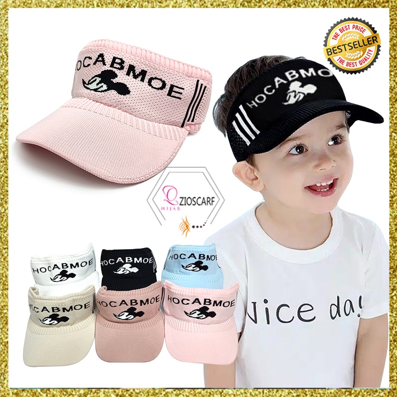 Topi Visor anak Sunshade Motif Kartun Topi Baseball Anak topi rajut anak mickey BTG