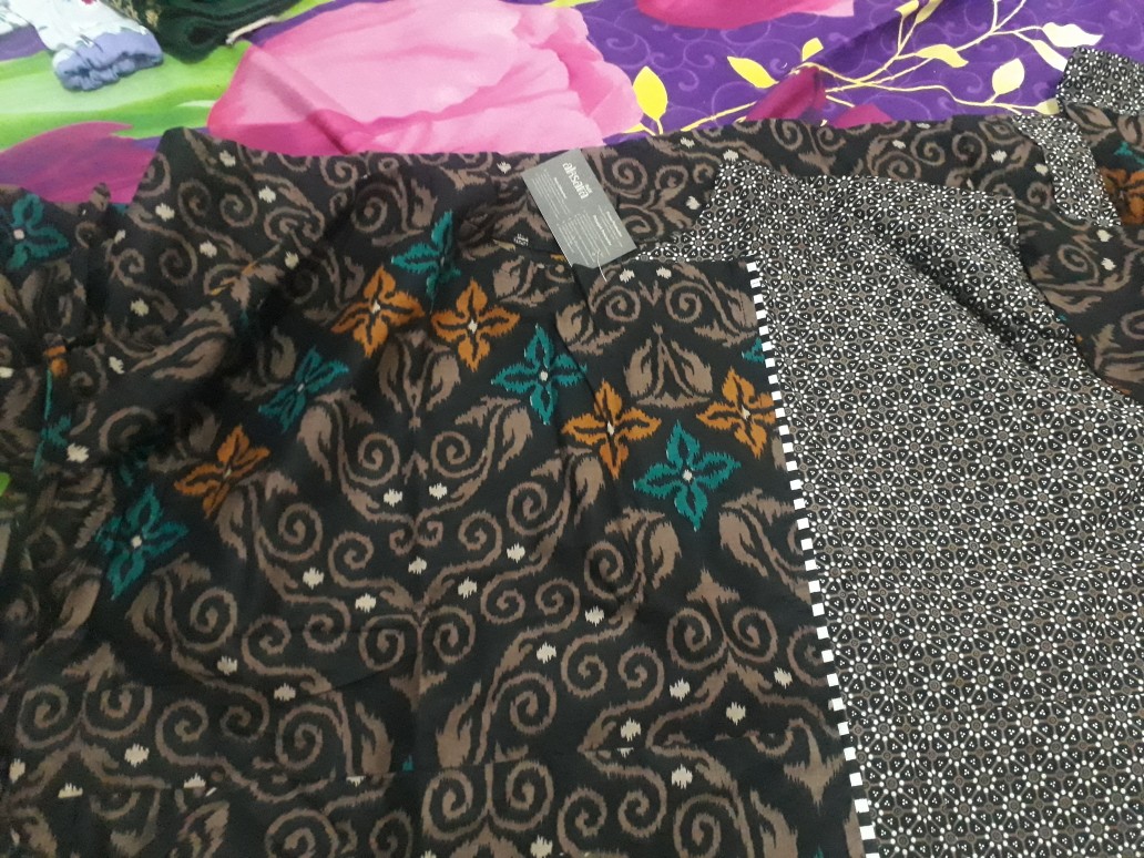 [ Terbaru ] Gamis Batik Jumbo Big Size Ld 130cm Termurah Terlaris Gamis Batik Sekar Wangi Original