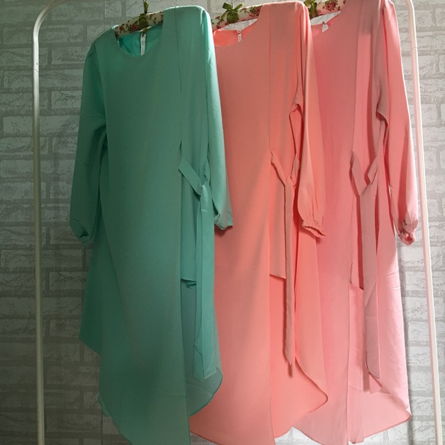 Tunik murah bahan peach sofie