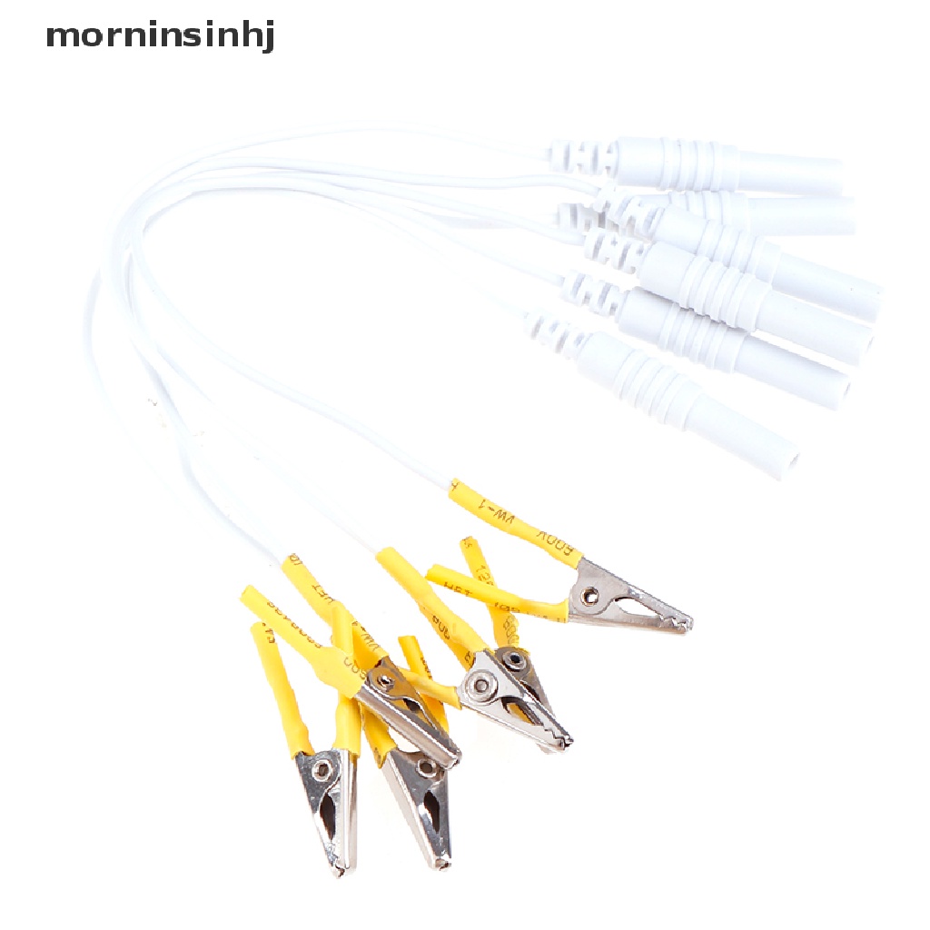 12pcs / set Klip Buaya Mornin Dengan Kabel Untuk Handphone