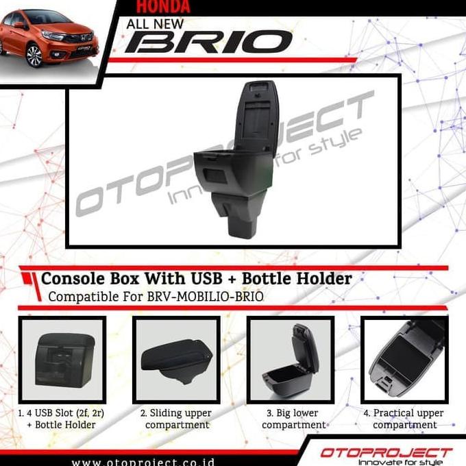 armrest / console box mobil Honda BRIO OTOPROJECT .